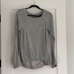 Elizabeth and James grey silk sweatshirt